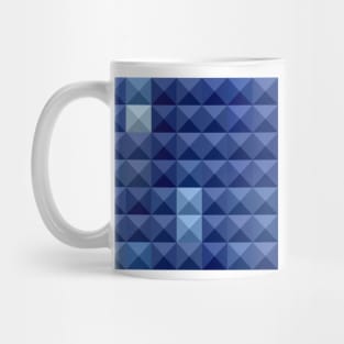 Cobalt Blue Abstract Low Polygon Background Mug